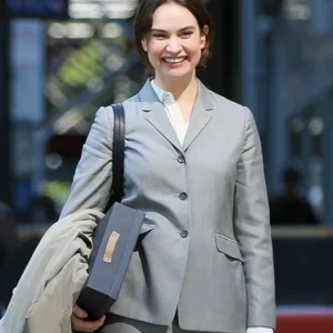 Relay Lily James Grey Suiting Blazer