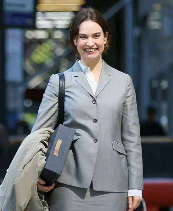 Relay Lily James Grey Suiting Blazer