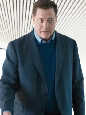 Rental Family Brendan Fraser Blue Blazer Side