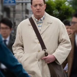 Rental Family Brendan Fraser Corduroy Coat Side