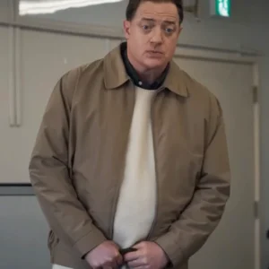 Rental Family Brendan Fraser Brown Cotton Jacket
