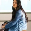 Resident Alien S04 Meredith Garretson Blue Quilted Jacket