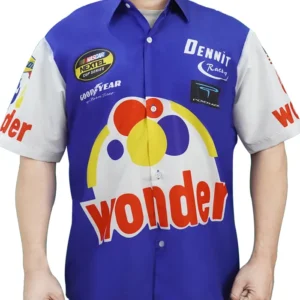 Ricky Bobby Wonder Blue Shirt Side