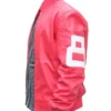 Shop 8 Ball Pink Leather Zip-up Bomber Jacket