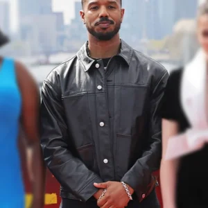 Sinners Michael B. Jordan Black Leather Jacket