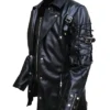 Steampunk Punk Rave Poison Gothic Black Leather Coat