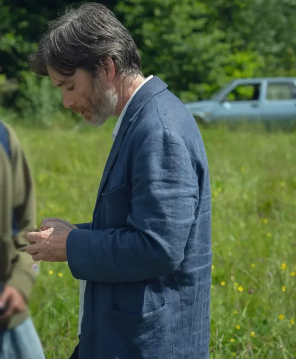 Steve Cillian Murphy Blue Wool Blazer