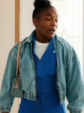 The Bear S04 Ayo Edebiri Blue Denim Jacket