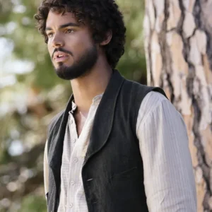 The Buccaneers S02 Matthew Broome Black Wool Vest