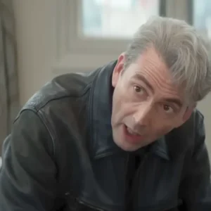 The Hack David Tennant Black Leather Jacket