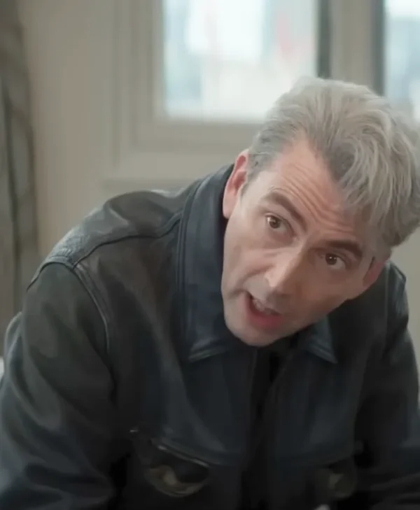 The Hack David Tennant Black Leather Jacket