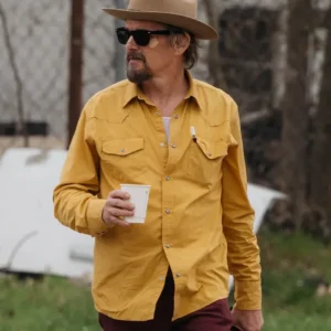 The Lowdown Ethan Hawke Cotton Shirt Side