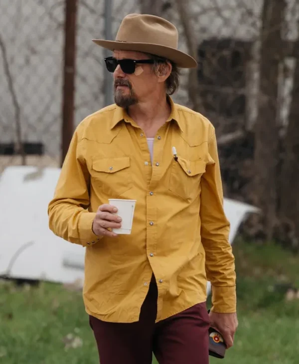 The Lowdown Ethan Hawke Cotton Shirt Side