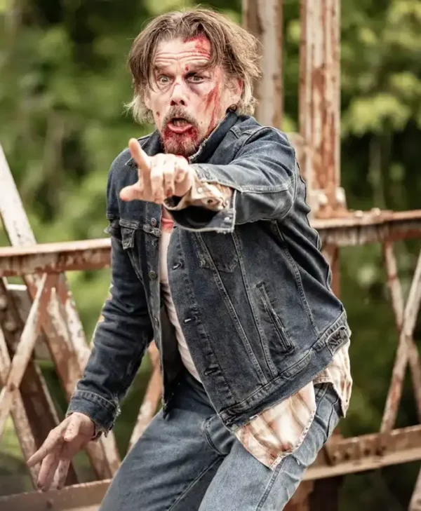 The Lowdown Ethan Hawke Denim Jacket Side