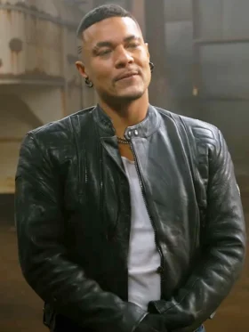 The Pickup Ismael Cruz Cordova Black Leather Jacket Side