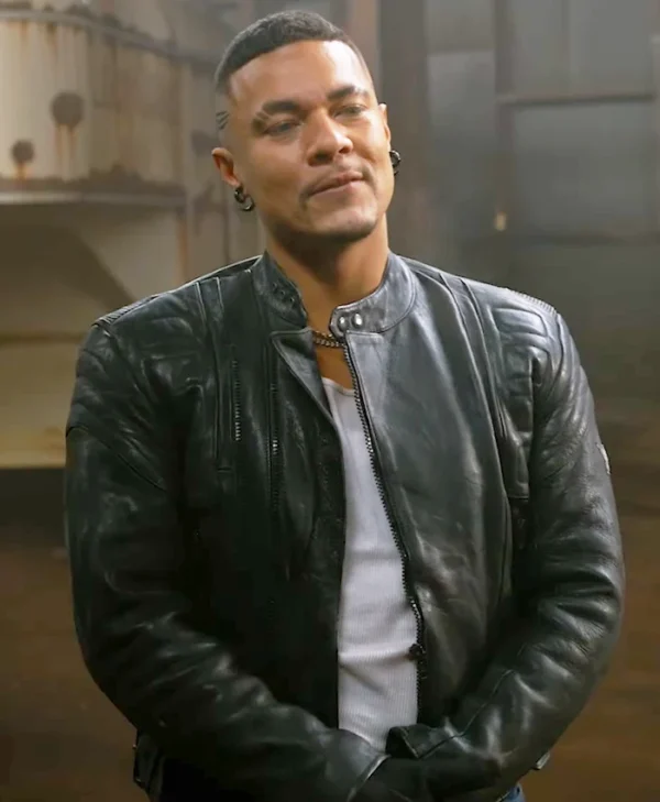 The Pickup Ismael Cruz Cordova Black Leather Jacket Side