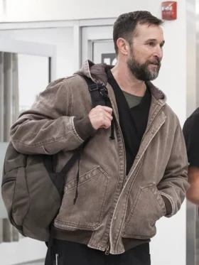 The Pitt S02 Noah Wyle Brown Jacket Side