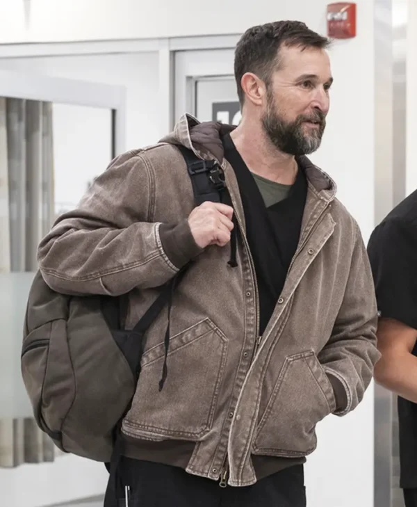 The Pitt S02 Noah Wyle Brown Jacket Side