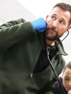 The Pitt S02 Noah Wyle Green Jacket