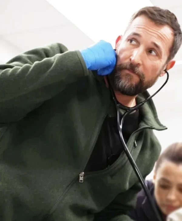 The Pitt S02 Noah Wyle Green Jacket