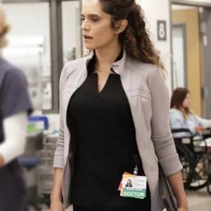 The Pitt S02 Sepideh Moafi Grey Jacket Side