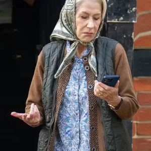 The Thursday Murder Club Helen Mirren Quilted Vest