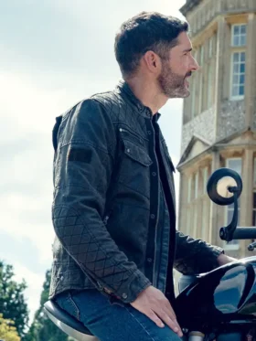 The Thursday Murder Club Tom Ellis Black Jacket