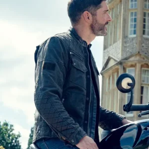 The Thursday Murder Club Tom Ellis Black Jacket