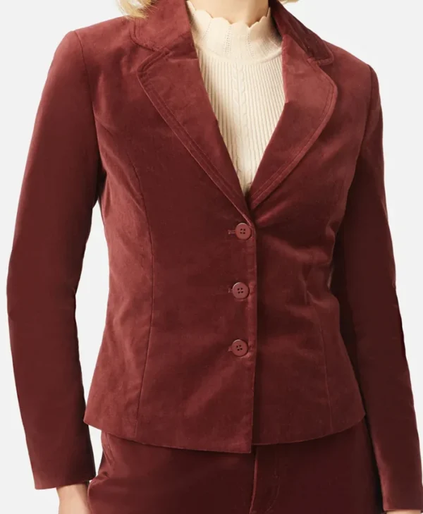 The Twelve S03 Hanah Tayeb Velvet Blazer Front