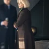 The Woman in Cabin 10 Hannah Waddingham Brown Coat