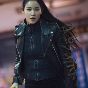 Twelve S01 Lee Joo-bin Black Leather Jacket Side