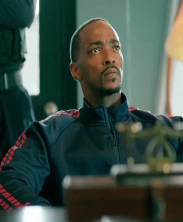 Twisted Metal S02 Anthony Mackie Blue Track Jacket