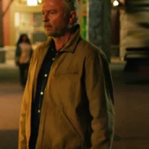 Untamed S01 Sam Neill Brown Jacket Front