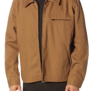 Untamed S01 Sam Neill Brown Jacket