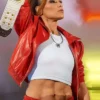 WWE Raw Becky Lynch Red Leather Jacket