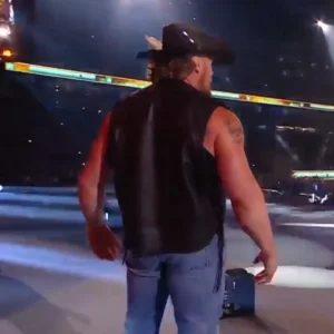 WWE SummerSlam Brock Lesnar Return Leather Vest Back