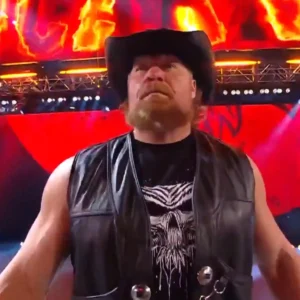 WWE SummerSlam Brock Lesnar Return Leather Vest Front