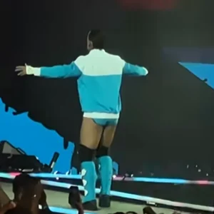 WWE SummerSlam CM Punk Blue Jacket Back