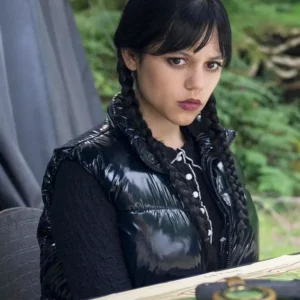 Wednesday S02 Jenna Ortega Puffer Vest Front