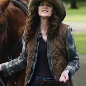 Wild Cards S02 Ally Sheedy Brown Vest Back