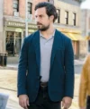 Wild Cards S02 Giacomo Gianniotti Blue Blazer Side