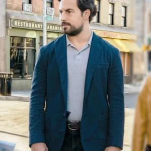 Wild Cards S02 Giacomo Gianniotti Blue Blazer Side