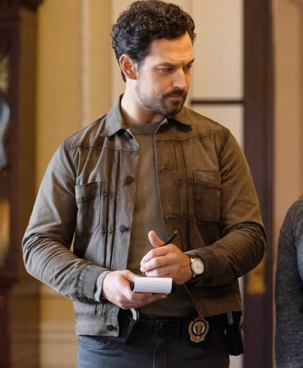 Wild Cards S02 Giacomo Gianniotti Grey Jacket Side