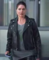 Wild Cards S02 Marie Avgeropoulos Black Leather Jacket