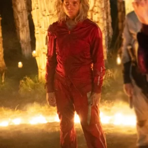 28 Years Later The Bone Temple Erin Kellyman Red Tracksuit Side