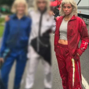 28 Years Later The Bone Temple Erin Kellyman Red Tracksuit Front