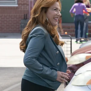 Abbott Elementary S05 Lisa Ann Walter Leather Blazer Side