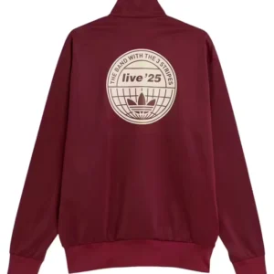 Adidas x Oasis Track Jacket Maroon