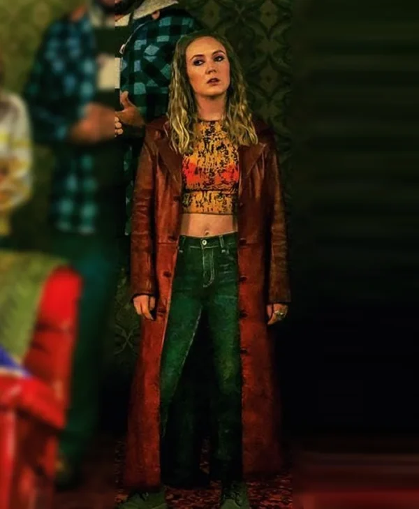 Adulthood Billie Lourd Leather Coat