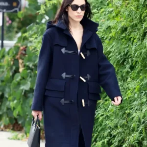Alexa Chung East London Blue Wool Coat